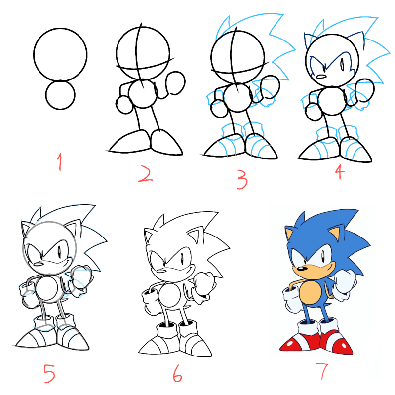 Sonic - Idee 2 zeichnen ideen
