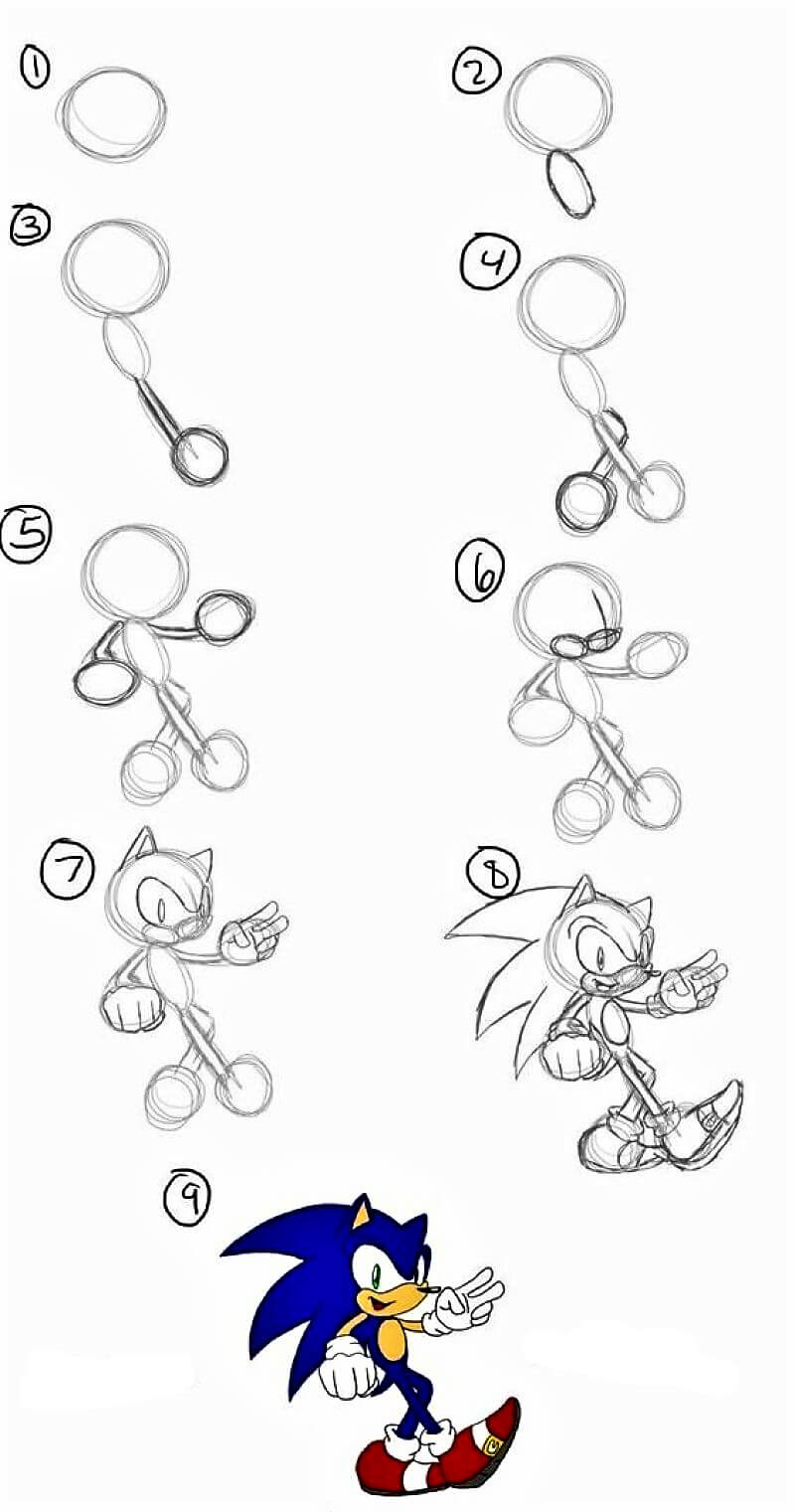 Sonic - Idee 8 zeichnen ideen