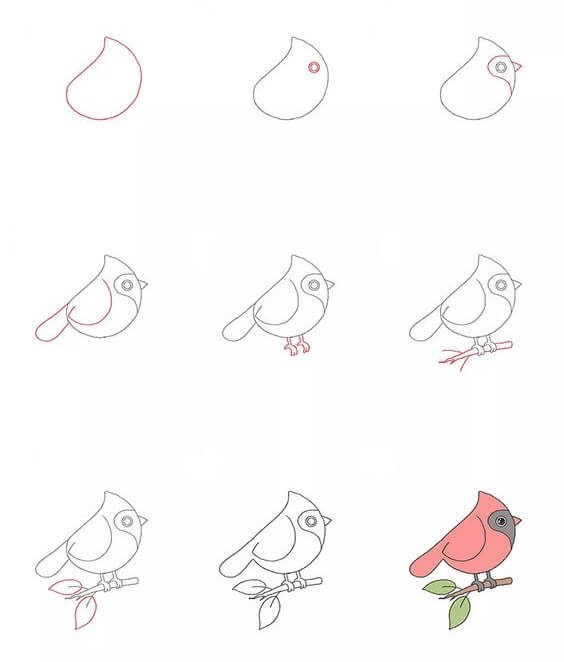 Vogelidee (16) zeichnen ideen