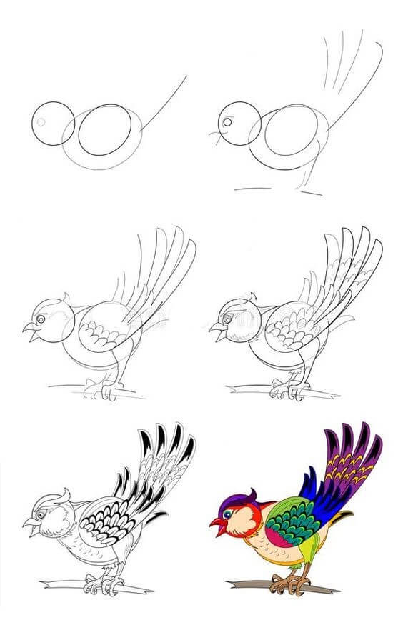 Vogelidee (26) zeichnen ideen