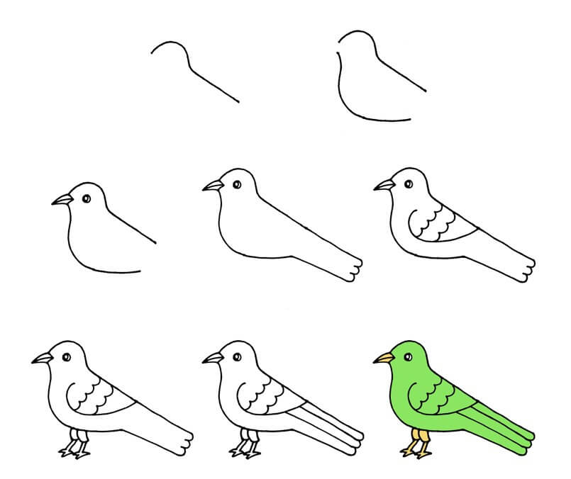 Vogelidee (32) zeichnen ideen
