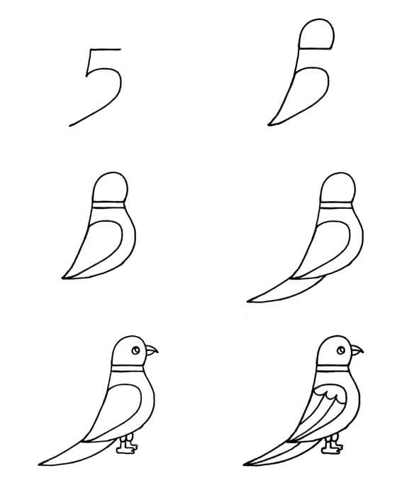 Vogelidee (33) zeichnen ideen
