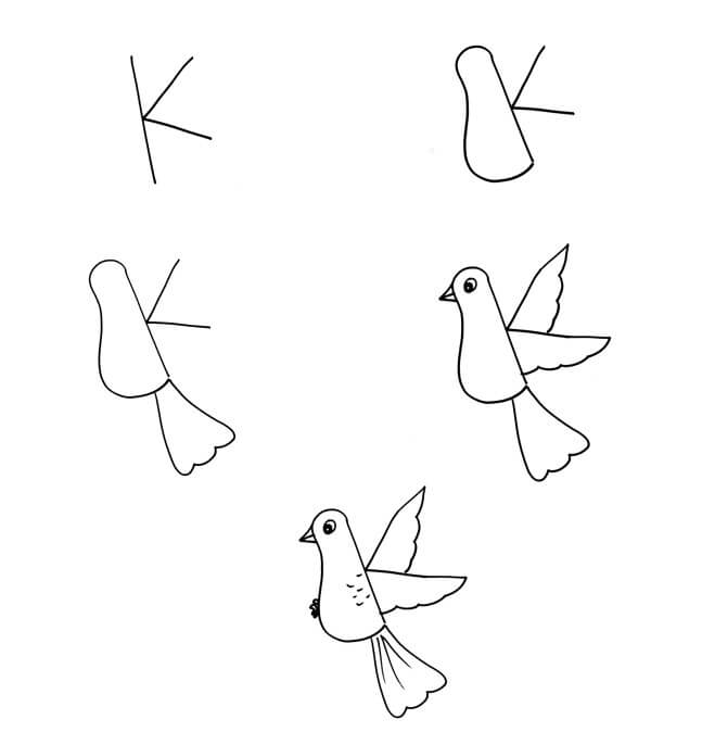 Vogelidee (35) zeichnen ideen