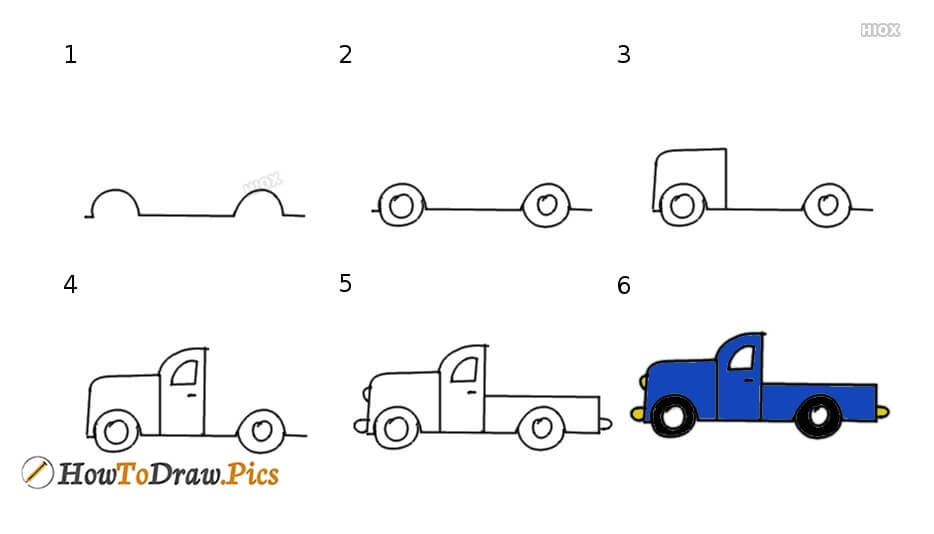Ein einfacher Truck zeichnen ideen