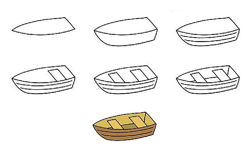 Ein einfaches Boot zeichnen ideen