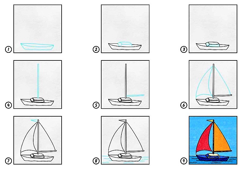 Eine Bootsidee 11 zeichnen ideen