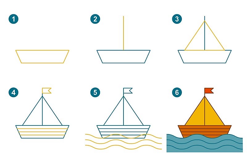 Eine Bootsidee 6 zeichnen ideen