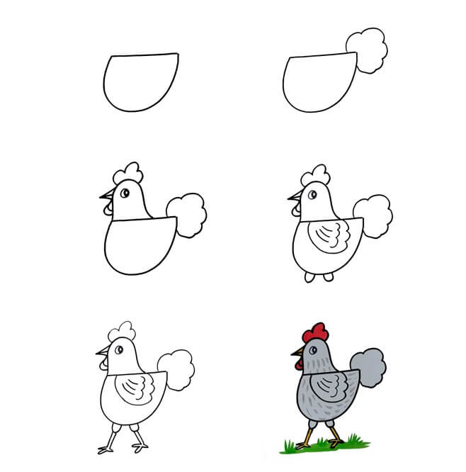 Hühneridee (10) zeichnen ideen