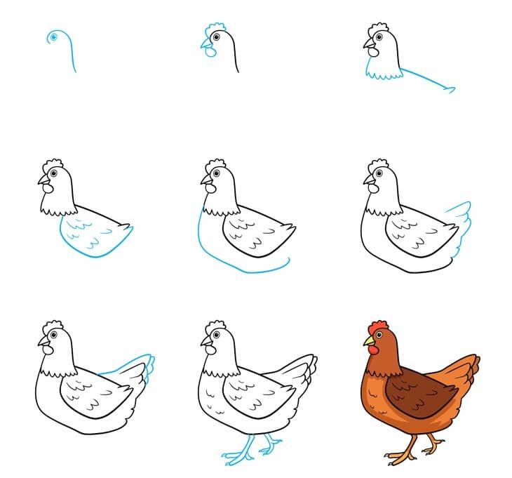 Hühneridee (11) zeichnen ideen