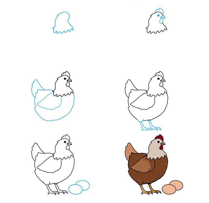 Hühneridee (16) zeichnen ideen