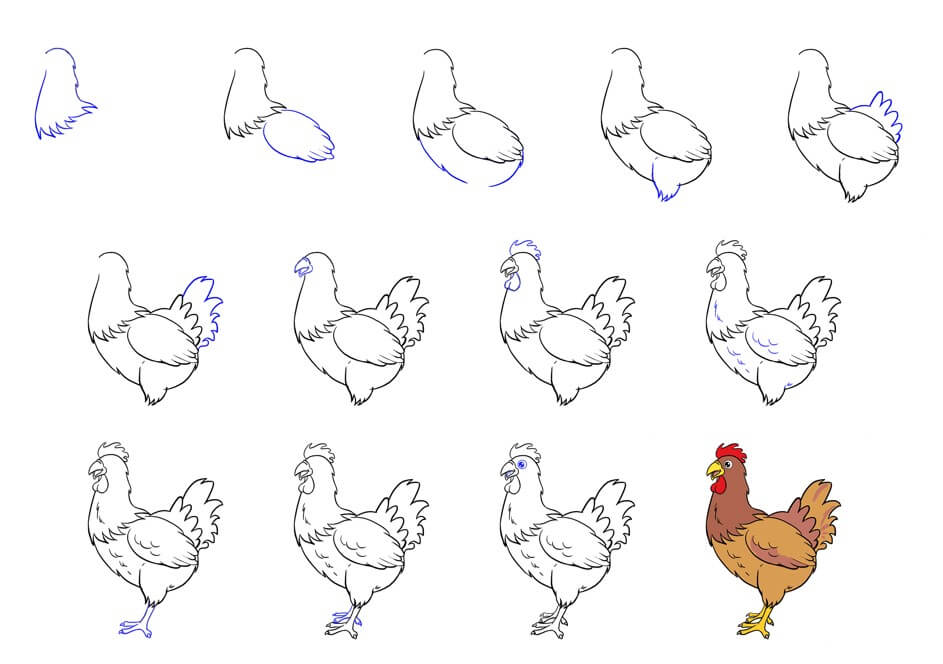 Hühneridee (20) zeichnen ideen