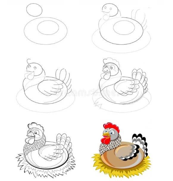 Hühneridee (9) zeichnen ideen