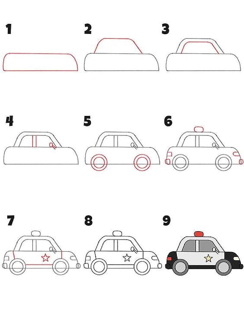 Ideen für Polizeiautos 2 zeichnen ideen
