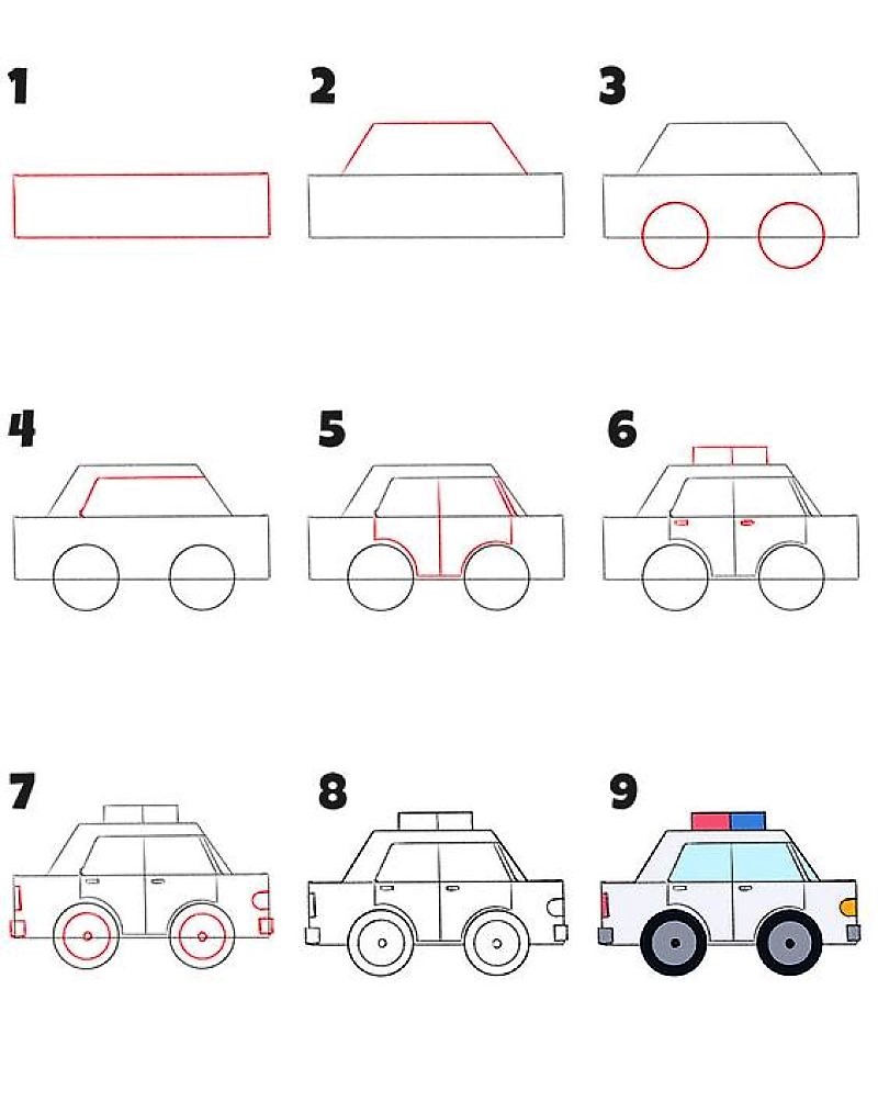 Ideen für Polizeiautos 4 zeichnen ideen