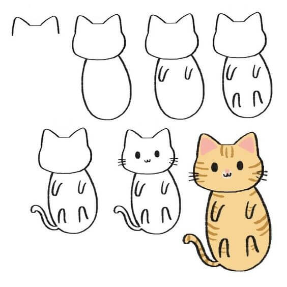 Ideen für Katzen (24) zeichnen ideen