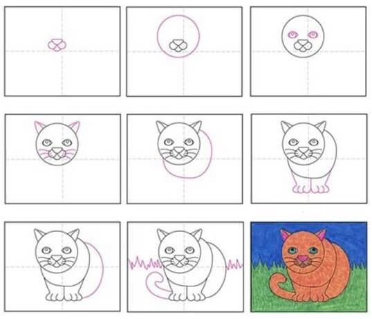 Ideen für Katzen (26) zeichnen ideen