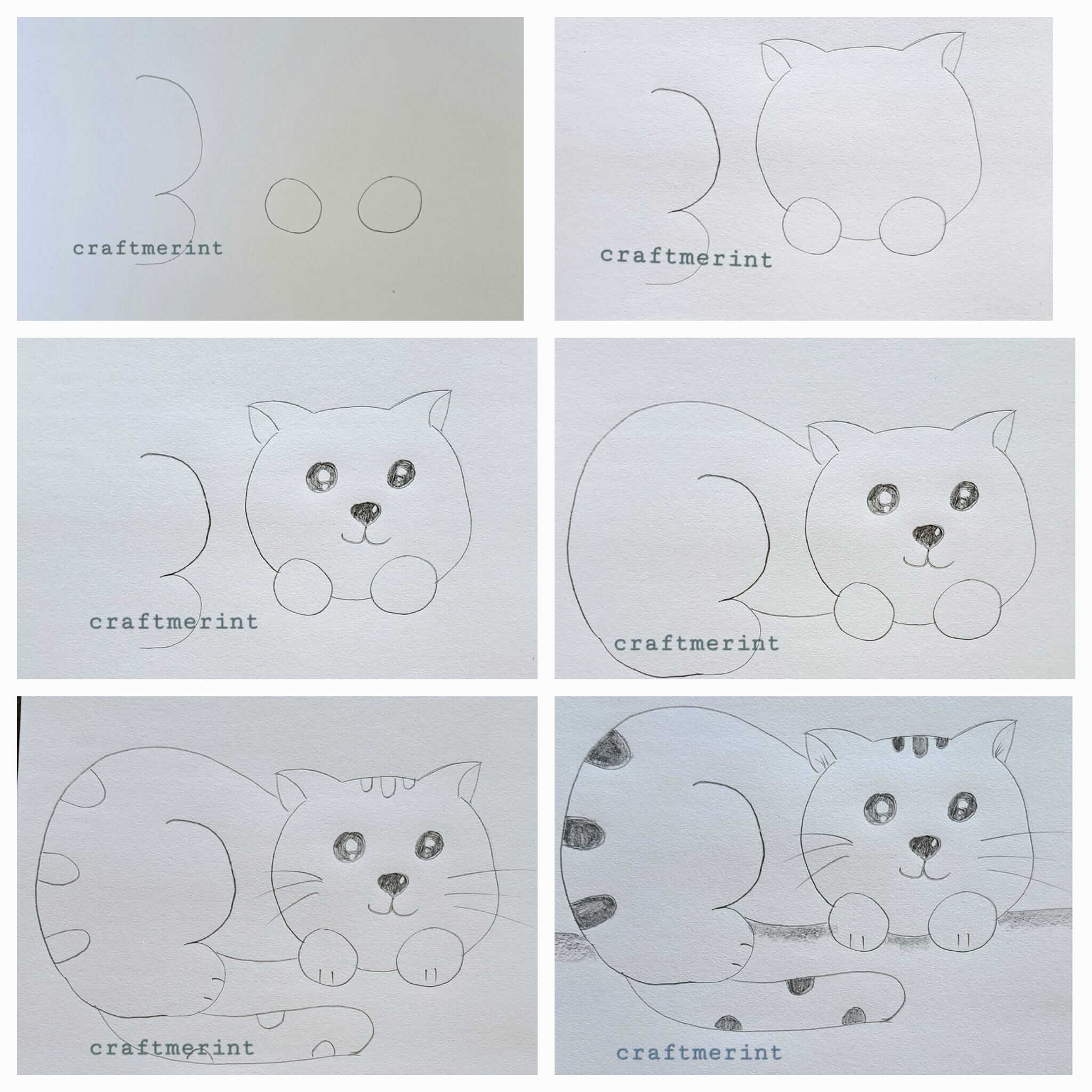 Zeichnen Lernen Ideen für Katzen (31)