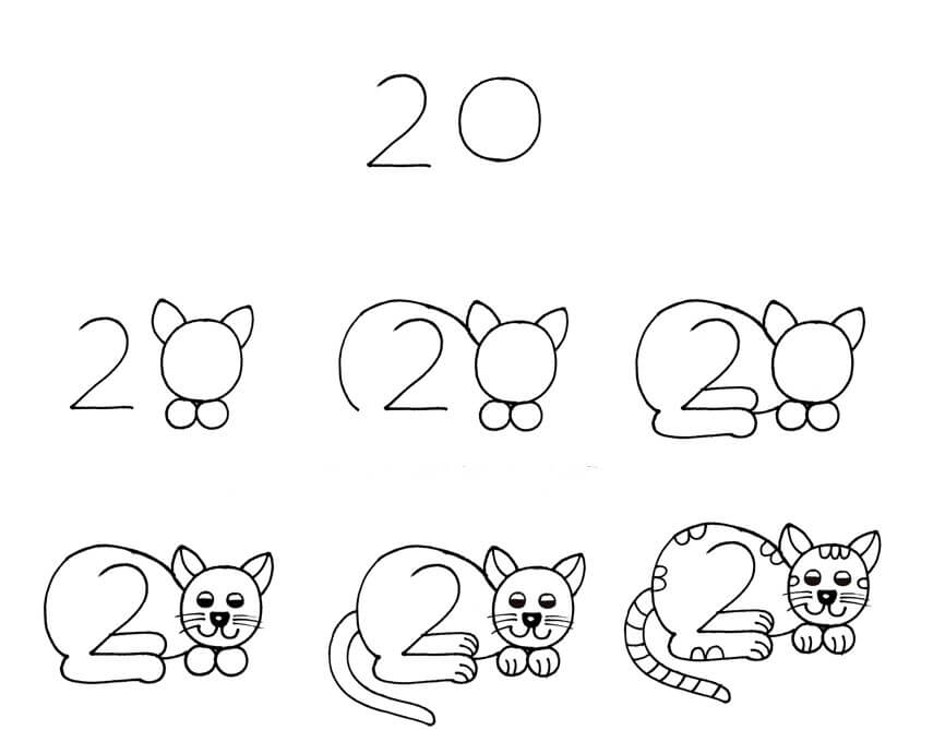 Ideen für Katzen (44) zeichnen ideen