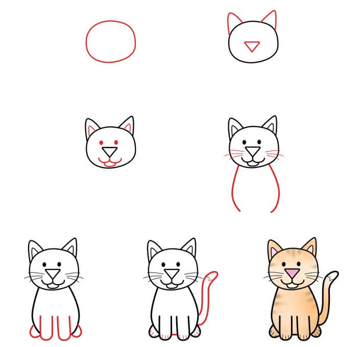 Ideen für Katzen (49) zeichnen ideen