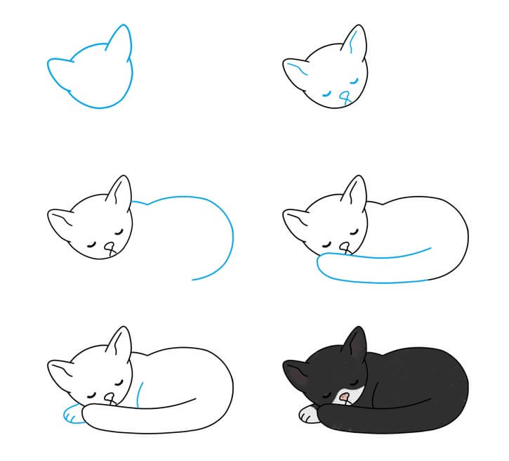 Ideen für Katzen (50) zeichnen ideen
