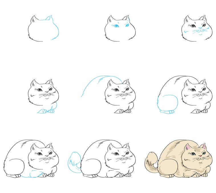 Ideen für Katzen (59) zeichnen ideen