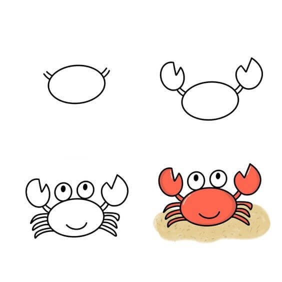 Zeichnen Lernen Krabbe Idee (12)