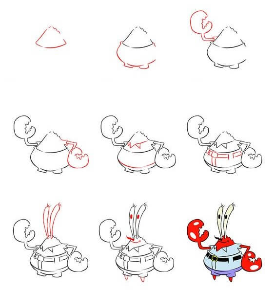 Zeichnen Lernen Krabbe Idee (16)