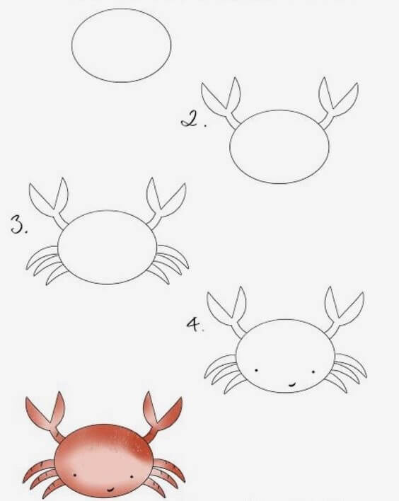 Zeichnen Lernen Krabbe Idee (19)