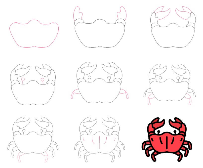 Zeichnen Lernen Krabbe Idee (31)