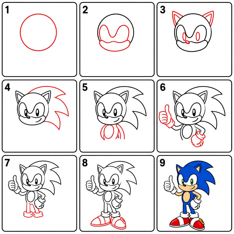 Sonic Bild zeichnen ideen
