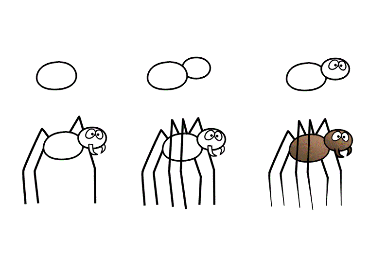 A simple spider zeichnen ideen