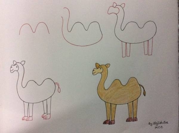 Kamel-Idee 7 zeichnen ideen