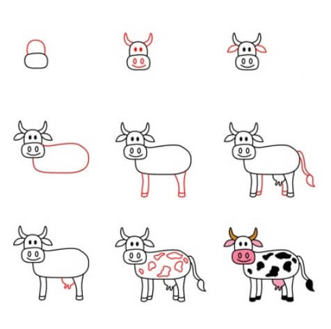 Kuh-Idee (10) zeichnen ideen