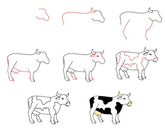 Kuh-Idee (3) zeichnen ideen