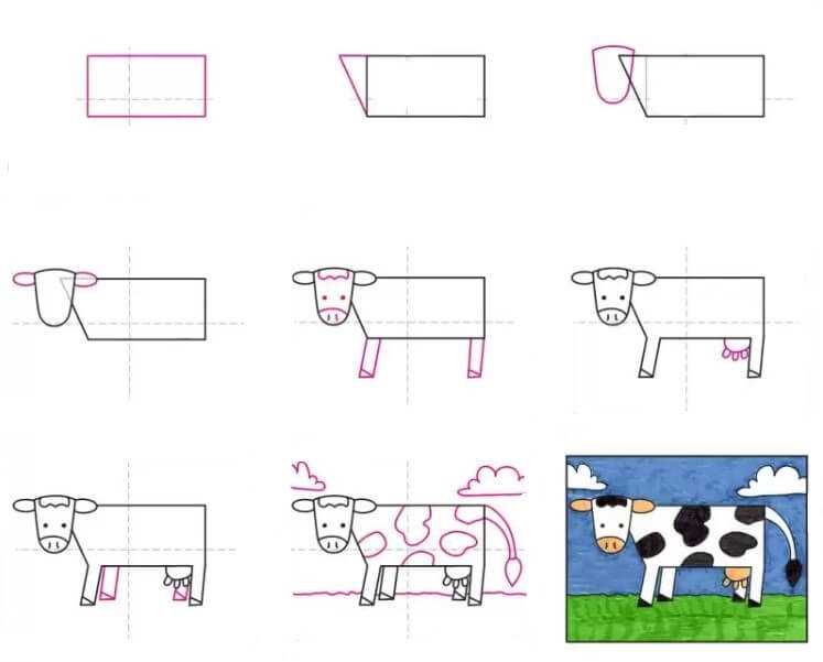 Kuh-Idee (5) zeichnen ideen