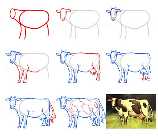 Kuh-Idee (6) zeichnen ideen