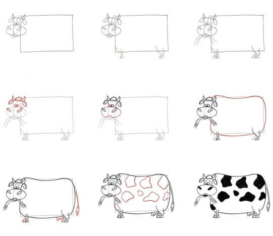 Kuh-Idee (9) zeichnen ideen