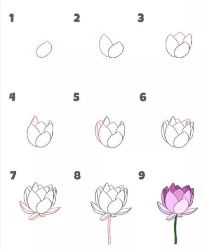 Lotus-Idee 3 zeichnen ideen