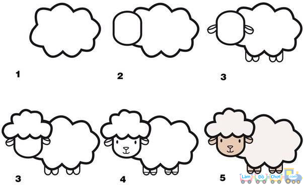 Ein einfaches Schaf zeichnen ideen
