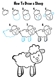 Eine detaillierte Schritt-für-Schritt-Anleitung zum Schaf zeichnen ideen