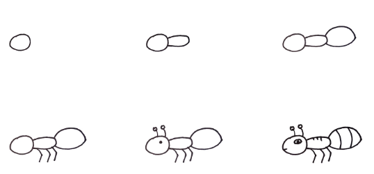 Zeichnen Lernen Idée de fourmi 4