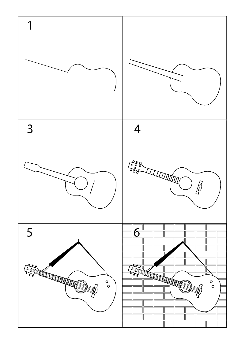 Idées de guitare 16 zeichnen ideen