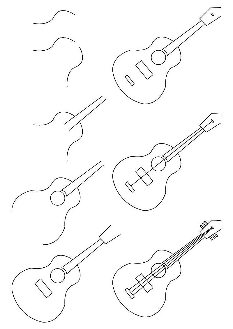 Idées de guitare 3 zeichnen ideen