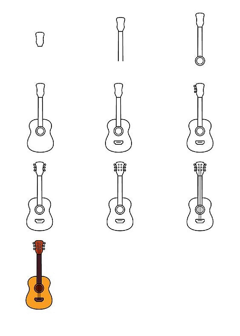 Idées de guitare 5 zeichnen ideen