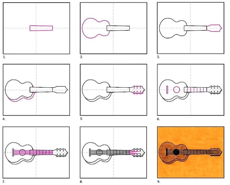 Idées de guitare 8 zeichnen ideen