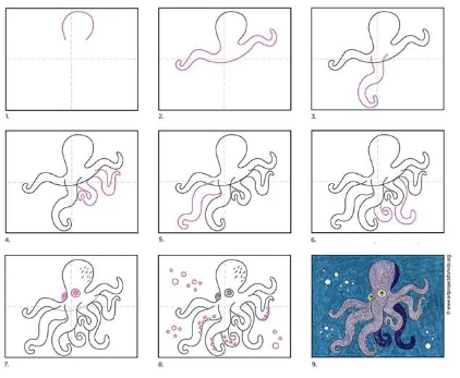 Oktopus-Idee 14 zeichnen ideen