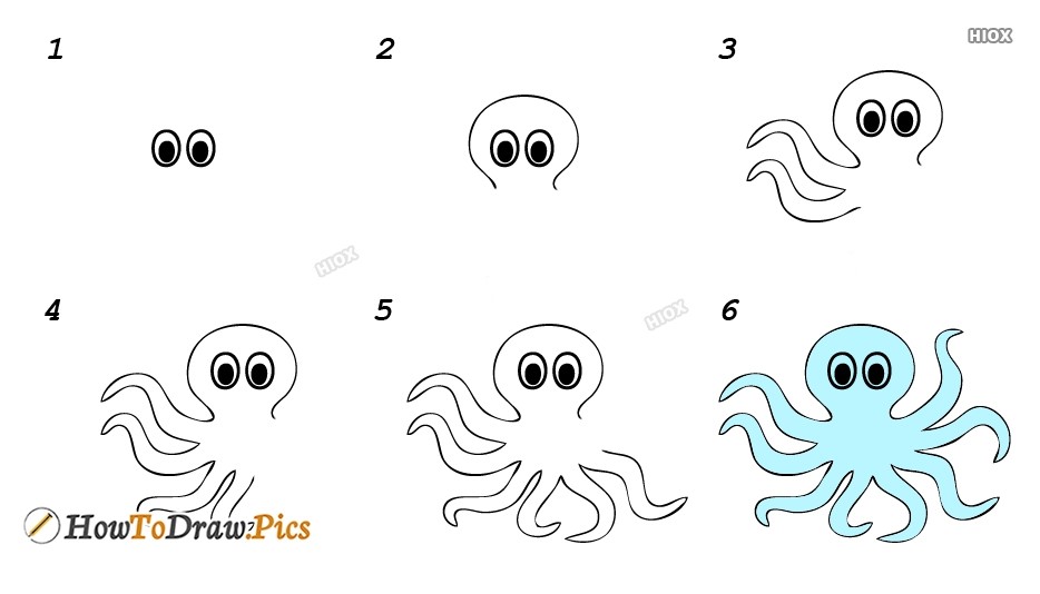 Oktopus-Idee 15 zeichnen ideen