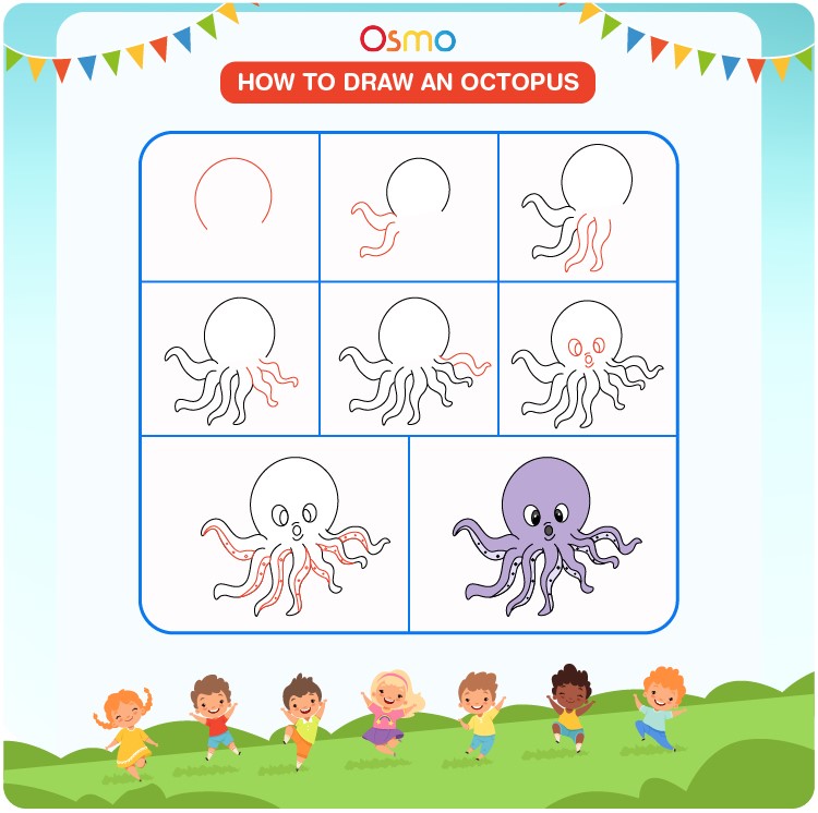 Oktopus-Idee 5 zeichnen ideen