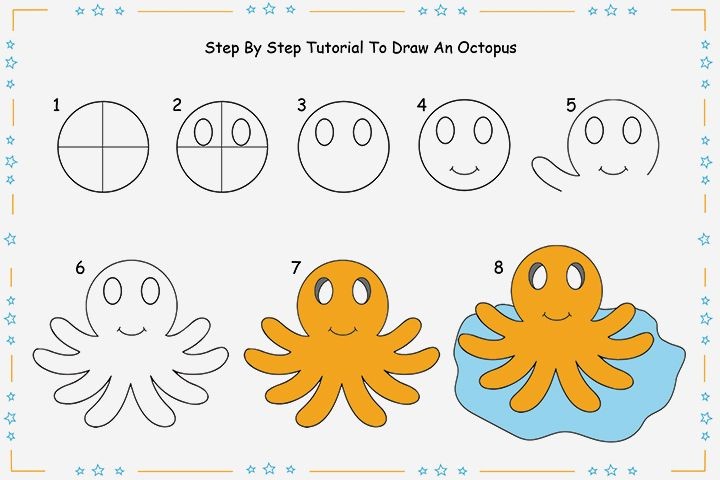 Oktopus-Idee 7 zeichnen ideen