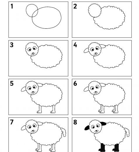 Schaf-Idee 6 zeichnen ideen